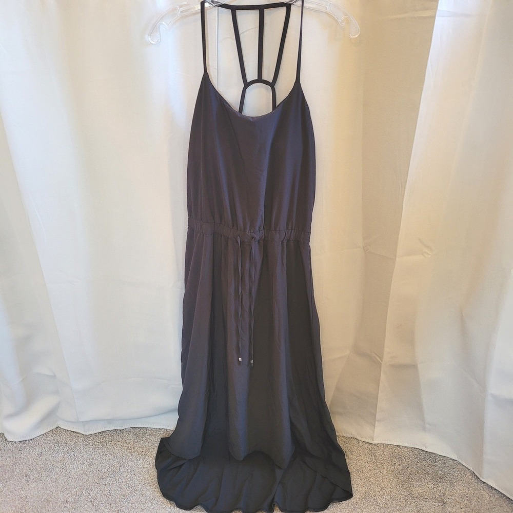 Athleta Maxi Dress Size 4 Strappy Cage Back High Low Athleisure Gorpcore 21707